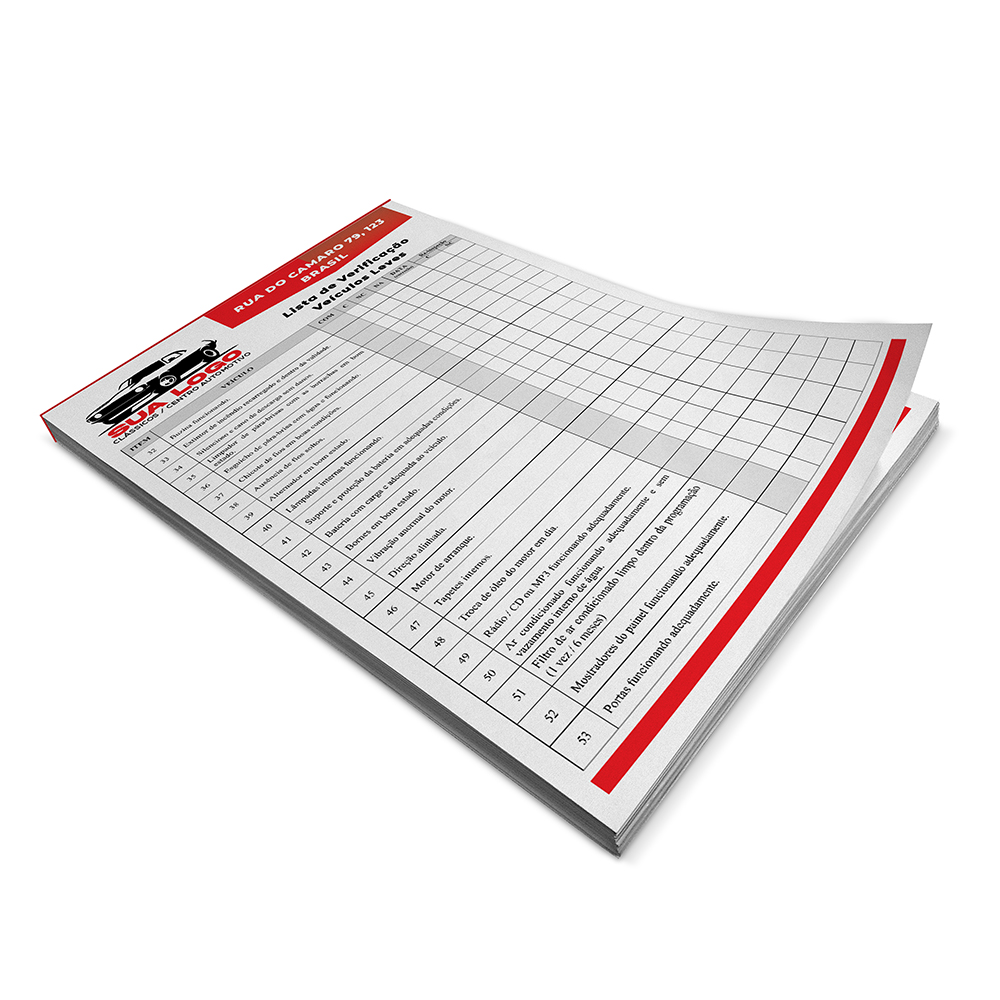 BLOCOS, COMANDAS, RECEITUÁRIOS E TALÕES